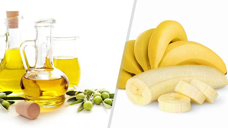 2. Ủ Tóc Bằng Dầu Oliu Và Chuối Qua Đêm Cho Mái Tóc Hư Tổn
