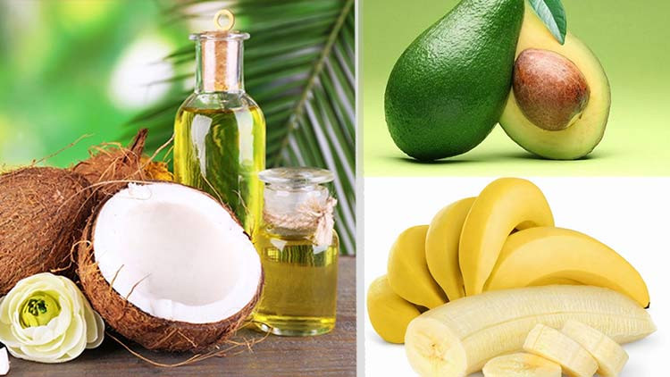 Dầu dừa kết hợp bơ và chuối