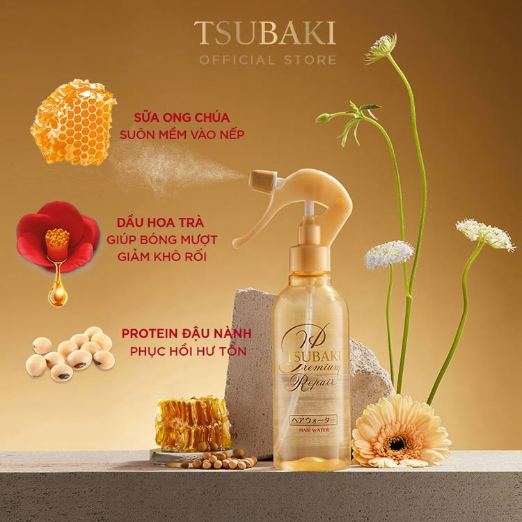 Xịt Dưỡng Tóc TSUBAKI Premium Premium Repair Water